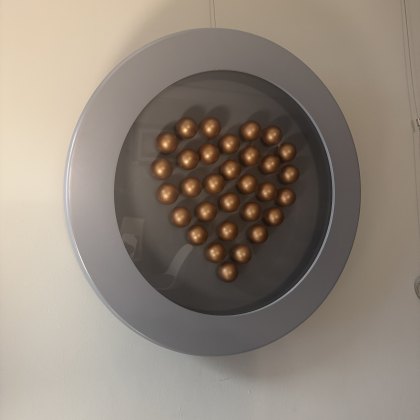 3D Artwork - Dark Grey + Rose Gold Heart 3D Artwork - Dark Grey + Rose Gold Heart
