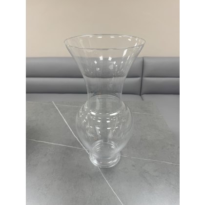 Clear Tulip Shape Tall Vase