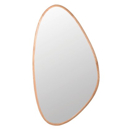 Large Natural Oak Teardrop Mirror Large Natural Oak Teardrop Mirror