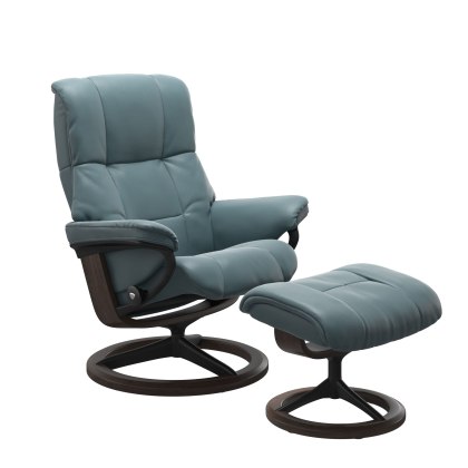 Black Friday Stressless Mayfair - Chair & Stool with Signature Base Black Friday Stressless Mayfair - Chair & Stool with Signature Base