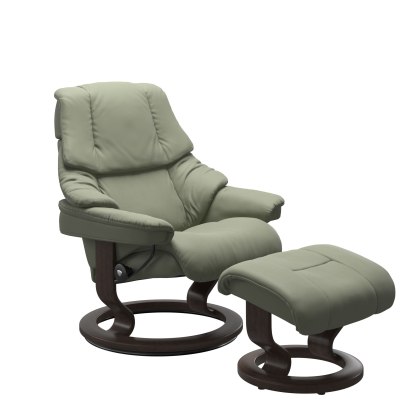 Black Friday Stressless Reno - Chair & Stool with Classic Base Black Friday Stressless Reno - Chair & Stool with Classic Base