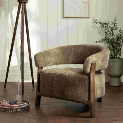 Roxy - Armchair Green Fabric