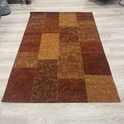 Louis Rust - Patchwork Flatweave Rug Louis Rust - Patchwork Flatweave Rug