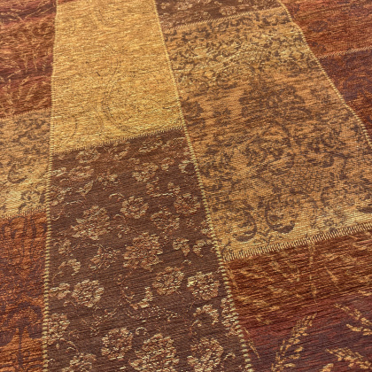 Louis Rust - Patchwork Flatweave Rug Louis Rust - Patchwork Flatweave Rug