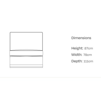 DURESTA - Monte Carlo Armless Unit - W78cm DURESTA - Monte Carlo Armless Unit - W78cm