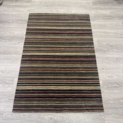 100% Wool Stripe Rug - Luxury Indus