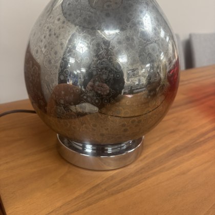 Rachael Grey Glass Table lamp Rachael Grey Glass Table lamp