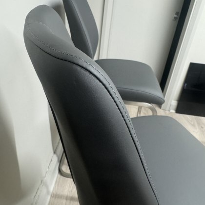 Set of 2 Metro Grey Barstools Set of 2 Metro Grey Barstools