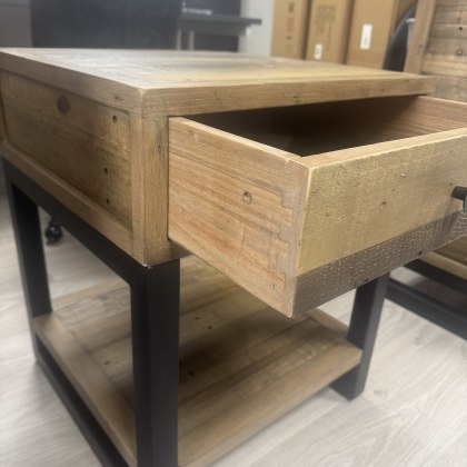 Midtown - Reclaimed One Drawer Lamp Table Midtown - Reclaimed One Drawer Lamp Table