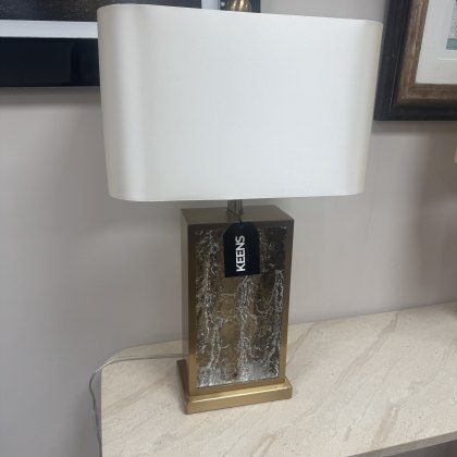 Textured Glass Table Lamp