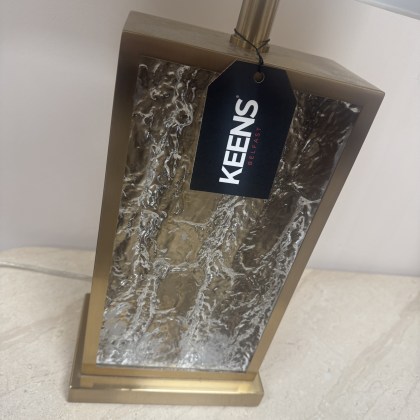 Textured Glass Table Lamp