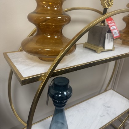 Brass and Marble Open Shelf Unit Brass and Marble Open Shelf Unit