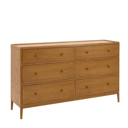 Ercol - Salina 6 Drawer Wide Chest