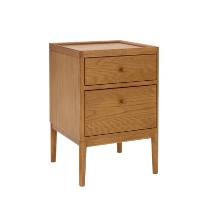 Ercol - Salina Two Drawer Bedside Cabinet