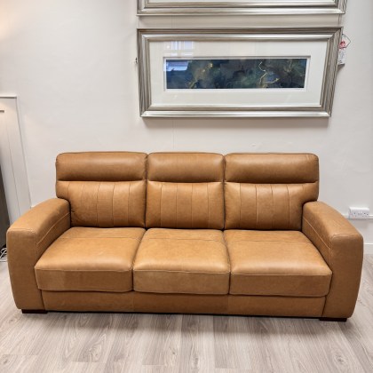 Montana - 3 Seater in Genuine Tan Leather Montana - 3 Seater in Genuine Tan Leather