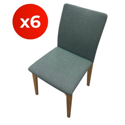 Skovby - SM63 Oak and Fabric Dining Chairs - Set of 6