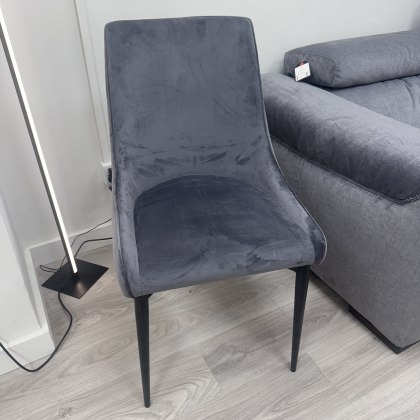 Isabella - Grey Velvet Chair Isabella - Grey Velvet Chair
