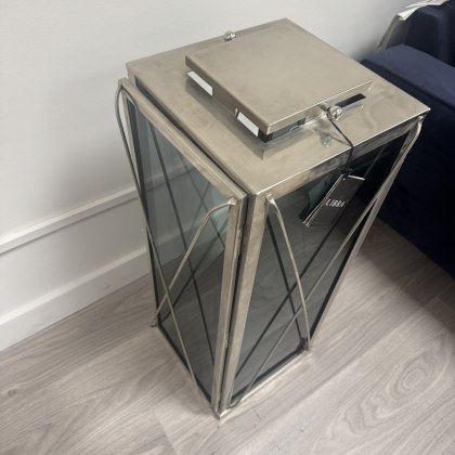 Libra Tall Glass Lantern - Not Perfect Libra Tall Glass Lantern - Not Perfect