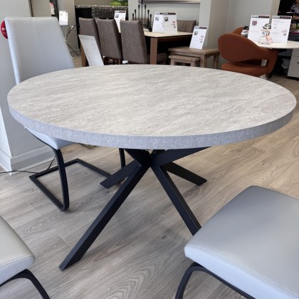 Milano Round Extending Table - Light Grey