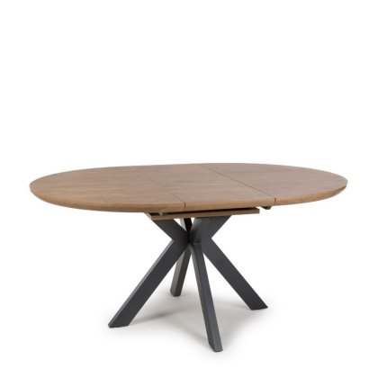 Smart® - Extending Round Table - Rustic Oak Smart® - Extending Round Table - Rustic Oak