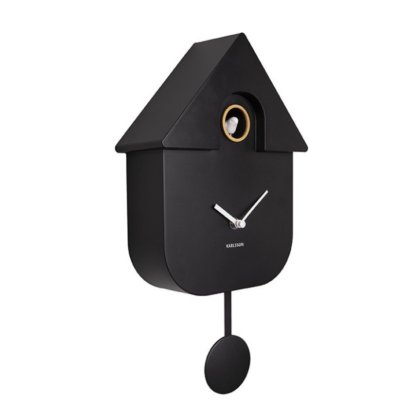 Wall Clock Modern Cuckoo - Black Wall Clock Modern Cuckoo - Black