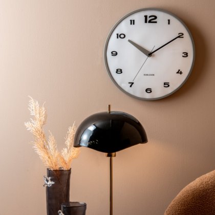 Wall Clock Brisk Dome - Dark Grey Wall Clock Brisk Dome - Dark Grey