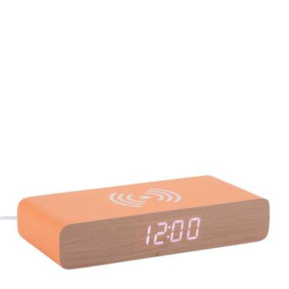 Alarm Clock Retro Flat Led - Bright Orange Alarm Clock Retro Flat Led - Bright Orange