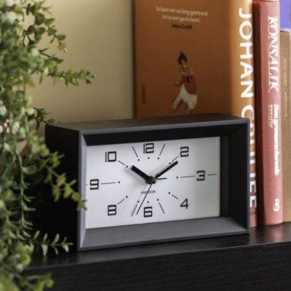 Alarm Clock Lujo Rectangle - Black Alarm Clock Lujo Rectangle - Black