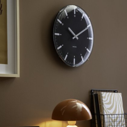 Wall Clock Realista Dome - Black Wall Clock Realista Dome - Black