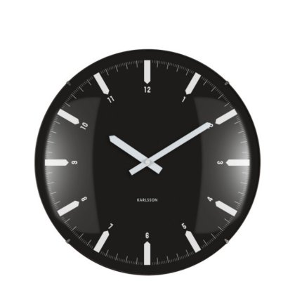 Wall Clock Realista Dome - Black Wall Clock Realista Dome - Black