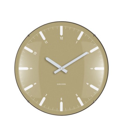 Wall Clock Realista Dome - Olive Green