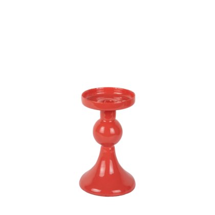 Candle Holder Funky - Small Bright Red Candle Holder Funky - Small Bright Red