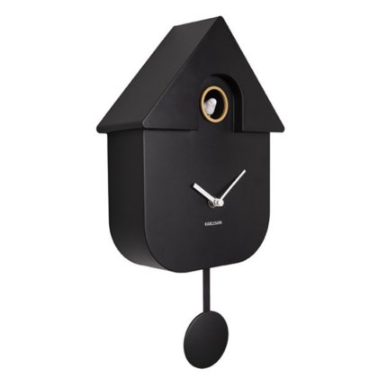 Wall Clock Modern Cuckoo - Black Wall Clock Modern Cuckoo - Black
