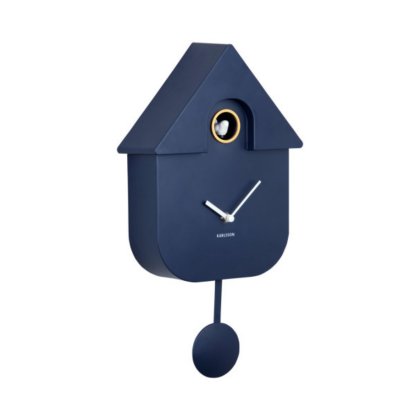 Wall Clock Modern Cuckoo - Dark Blue