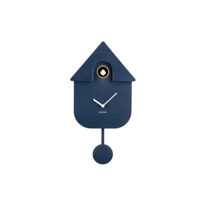 Wall Clock Modern Cuckoo - Dark Blue