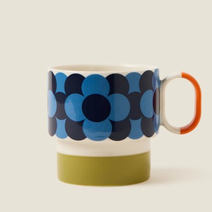 Orla Kiely - Retro Stripe Mug Green