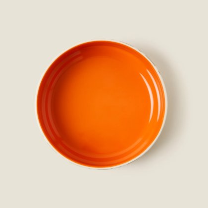 Orla Kiely - Spot Square Oval Fruit Bowl Orange