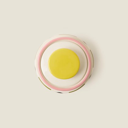 Orla Kiely - Spot Square Oval Storage Jar Pink Orla Kiely - Spot Square Oval Storage Jar Pink