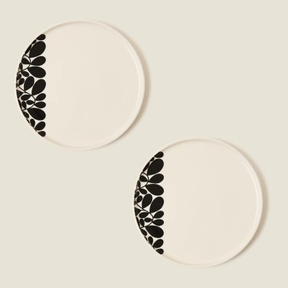 Orla Kiely - Sycamore Stripe Dinner Plate Black