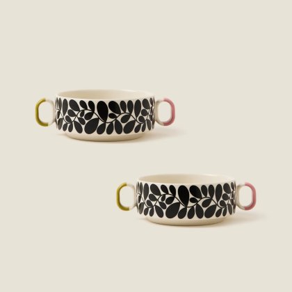 Orla Kiely - Sycamore Stripe Cereal Bowl Black