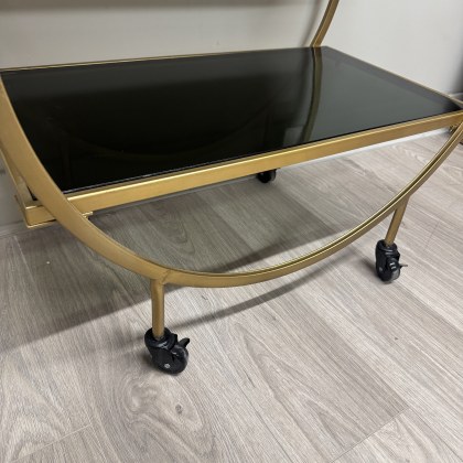 Bar & Drinks Trolley - Loft Brass