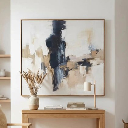 CATALINA 80X80X3.8CM BLACK/NATURAL