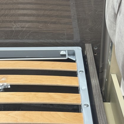 Platinum Night - Kingsize Bedframe with LED & Ottoman