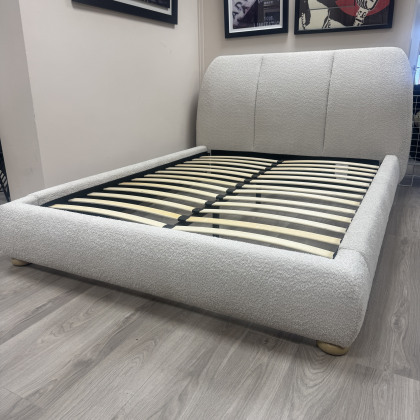 Boucle Fabric Bedframe - Kingsize