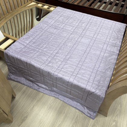 Scatterbox - Faux Silk Bed Throw - Lilac