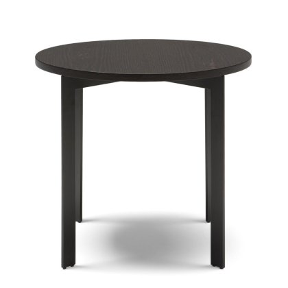 Natuzzi Editions - Wire Side Table - Brown Ash/Matt Brown Metal