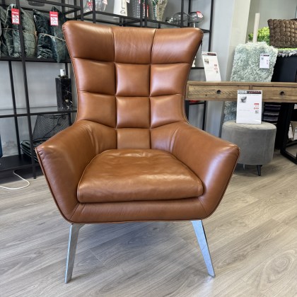 Calia Italia - Jacob Tan Leather with steel legs