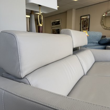 Natuzzi Editions - Greg - Large Leather Sofa with Electric Motion