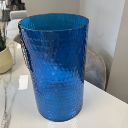 Blue XL Honeycomb Vase