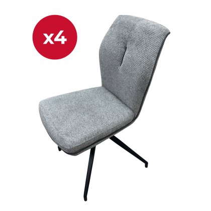 Set of 4 - Sicily Grey Dining Chairs
